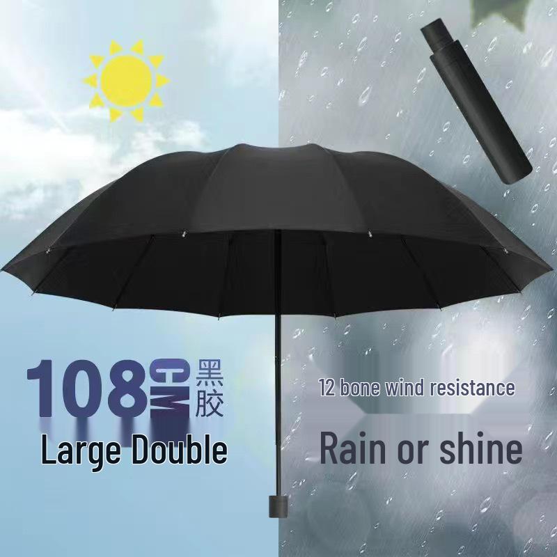 Dual-Use Anti-Storm UV-Proof Student Umbrella