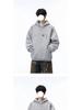 Men's Autumn/Winter American Letter Embroidered Hooded Sweatshirt - Loose Fit, Plus Velvet, Thickened Heavyweight Casual Hoodie Jacket