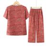 Grandma's 2026 Summer Short-Sleeve Shirt Set for Middle-Aged and Elderly Women