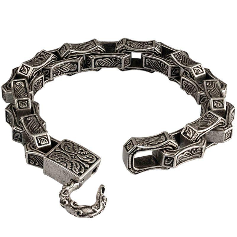 Cool Fashion Motorcycle Hip-hop Jewelry Water Ripples and Domineering Bracelet