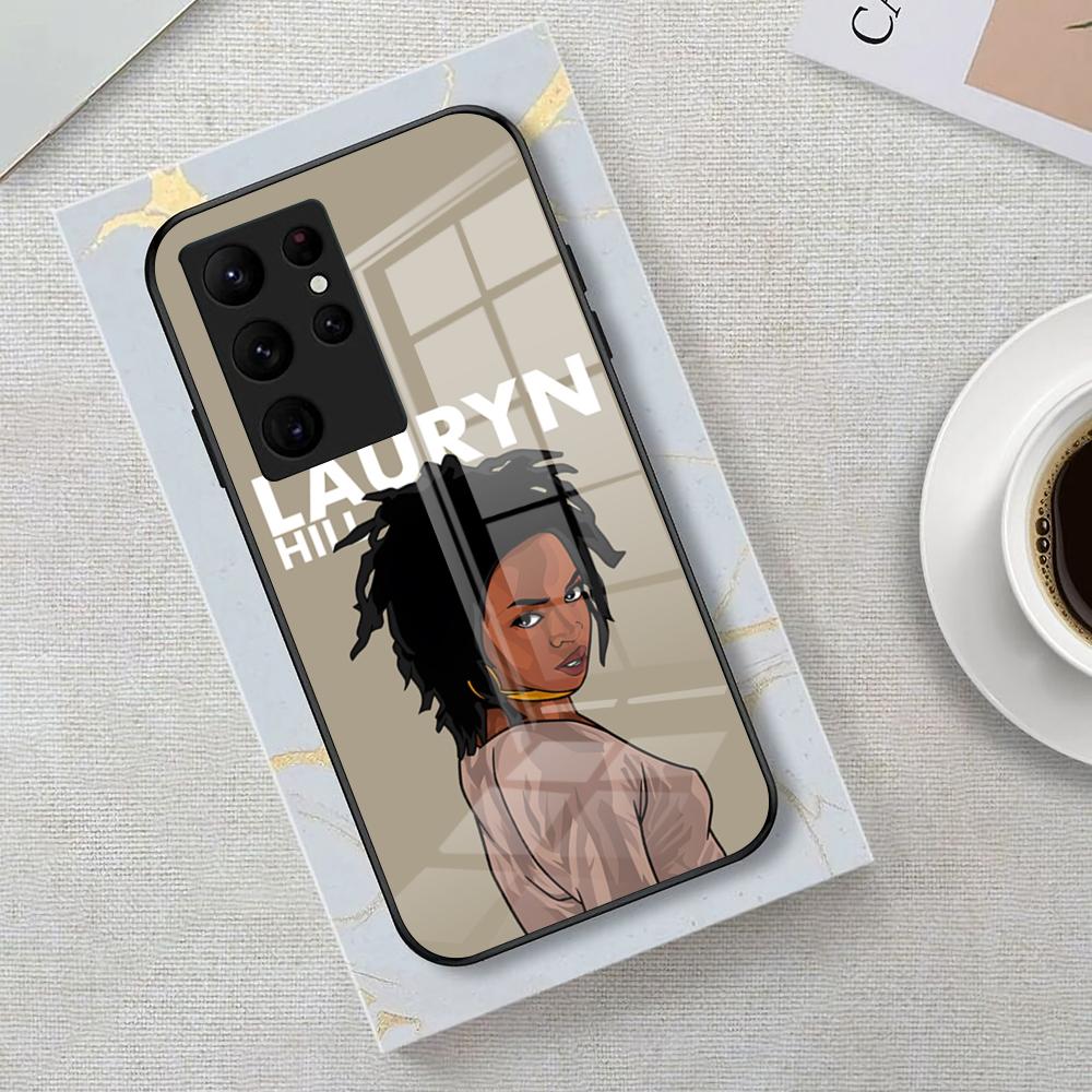 

Singer Lauryn H-hill Phone Case For Samsung S26 S25 Edge Ultra 23 22 21 20 Ultra Plus S24 Fe Glass Cover Galaxy S25 Ultra