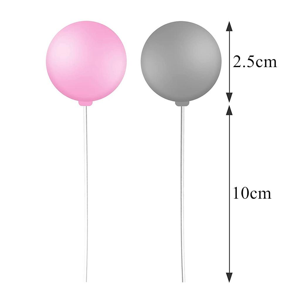 Bunte Knetmasse Ballon Kuchenaufsätze Kreative DIY Cupcake Dessert Dekoration für Hochzeit Geburtstagsfeier Weihnachtsdeko WWO66