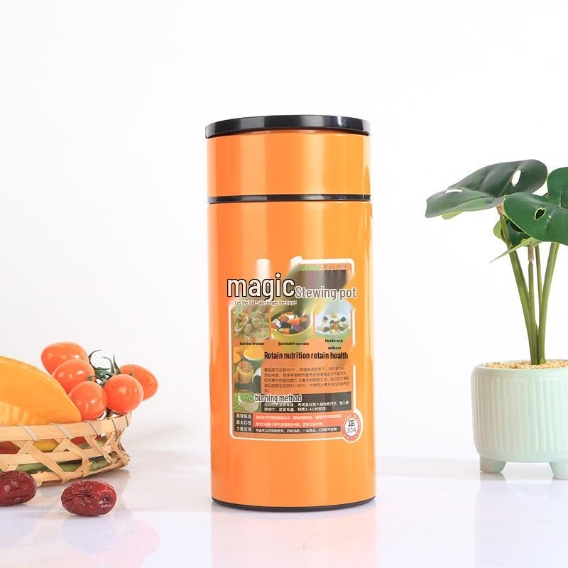 304 Stainless Steel Large Capacity Insulated Double-Layer Food Jar for Outdoor and Household Use