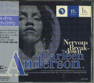CD CARLENE ANDERSON - criză nervoasă VJCP12023 VIRGIN 1996 Japonia Obi Soul/Funk Folosit