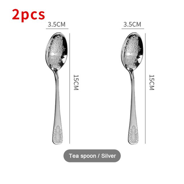 Stainless Steel Cutlery Set Portable Dinnerware Set Tableware Knife Fork Spoons Set Kitchen Utensils Sets Gift 1/2/4/8/16/24pcs