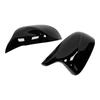 For BMW F25 X3 F26 X4 F15 X5 F16 X6 2014 2015-2018 Auto Car Rear View Side Mirror Cover Trim Bright Black Carbon Fiber Style