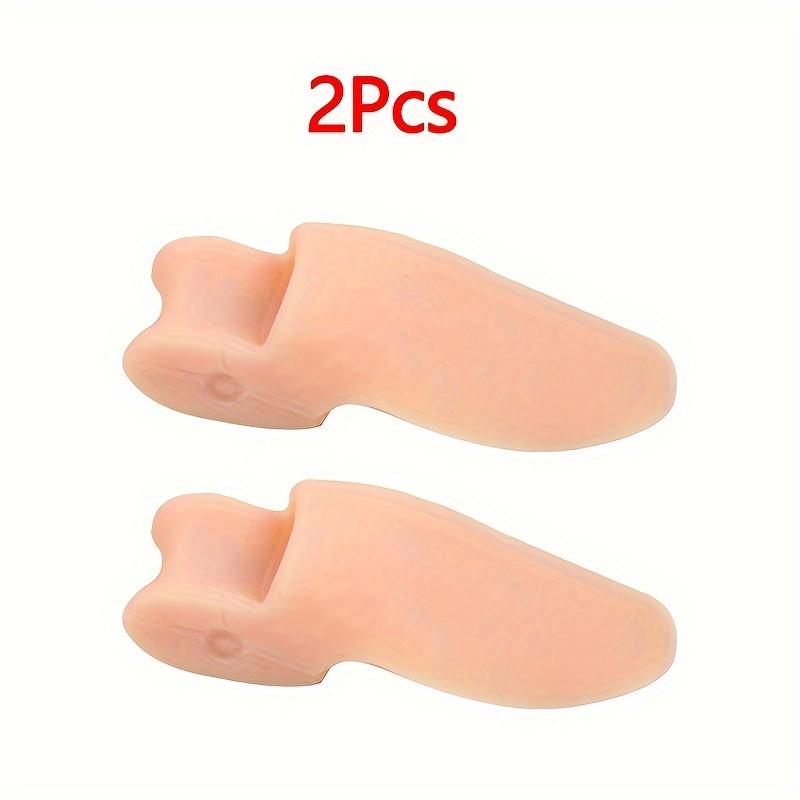 

2pcs Soft Big Toe Separators, Ideal for Night And Home Use Foot Care коричневый