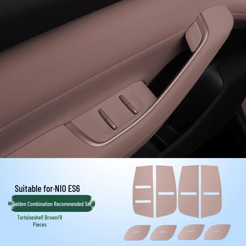 23-26 Nio ES6/EC6 Door Switch Leather Protective Stickers for Interior Modification