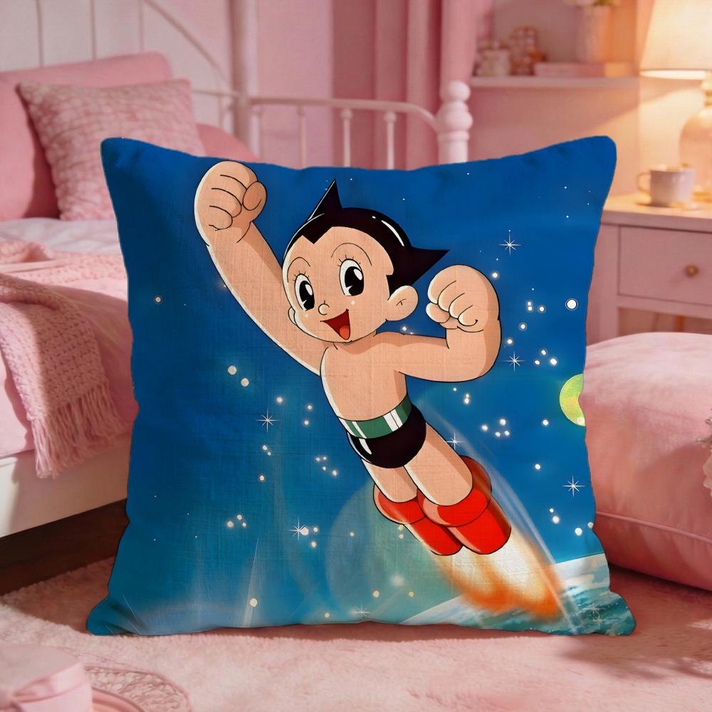 Astro BBoys Cute Cartoon Cushion Cover Premium Comfort Reversible Pillow Cove Two In One Design For Any Room Car Interior