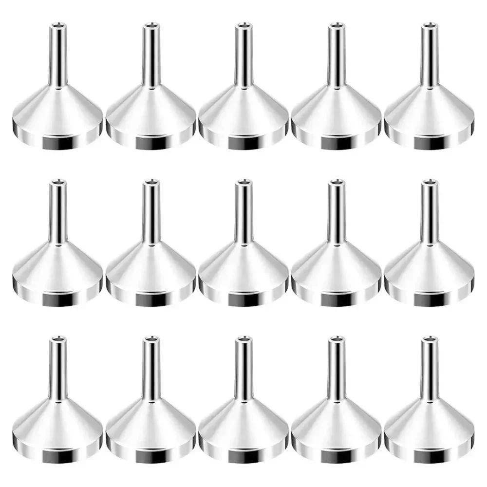 5/10/15Pcs Mini Aluminum Funnel Kitchen Oil & Liquid Funnel Wide Mouth for Easy Canning Kitchen Tool Ideal for Precise Pouring