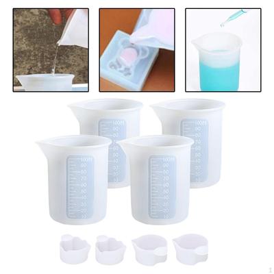 Resin Mixing Silicone Cup Dish and Stirrers Epoxy DIY Casting Jewelry Craft
