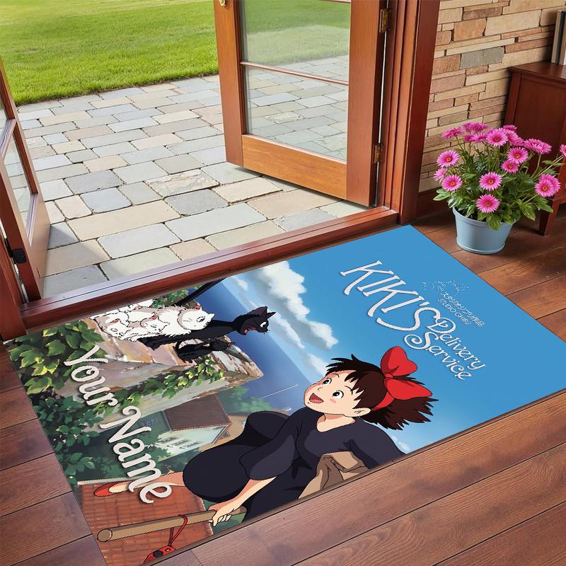 Crystal Velvet Rug Custom Name Text, Soft Non Slip Floor Mat Home DecorKiki's Delivery Service Jiji