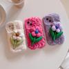 Plush 3D Flower Phone Case for iPhone 13/14/15 Pro Max - Cute Autumn/Winter Design