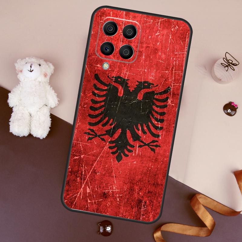 Albanian Flag Case For Samsung Galaxy M06 M53 M13 M31 M11 M35 M55 M15 M56 M36 M16 M12 M32 M52 M14 M34 M54