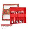 Reindeer-Themed 304 Stainless Steel Coffee and Dessert Mixing Spoon Gift Set In Cute Christmas Box