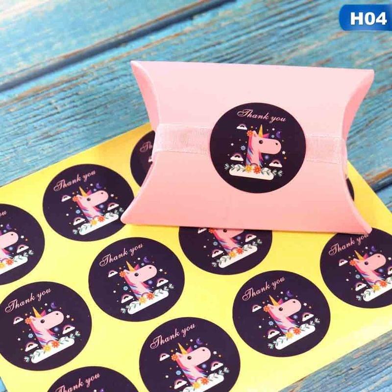 

120 шт. Наклейка на сумку для конфет, декор для дня рождения, подарочная коробка, печать, мультяшные этикетки H04