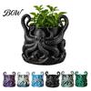 Elegant Decorative Planter 3D Printed Octopus with Tray, Creative Succulents Flower Pot, Weather-Resistant Crack-resistant Plant Holder Planting