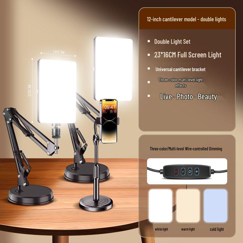 Panou profesional de lumină LED pentru streaming live și fotografie de interior