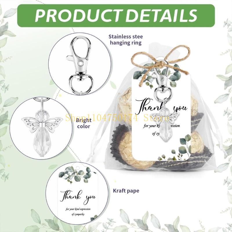 Memorial Service Custodian Angel Keyrings Bereavement Guest Favors Durable Metal Plastic Paper Decorations top sale China Mainland