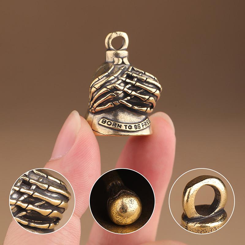 Guardian Bell Motorcycle Bell For Bikers Women Men W/Hanger Biker Bell For Riders Good Luck Riding Bell Spirit Bell Moto