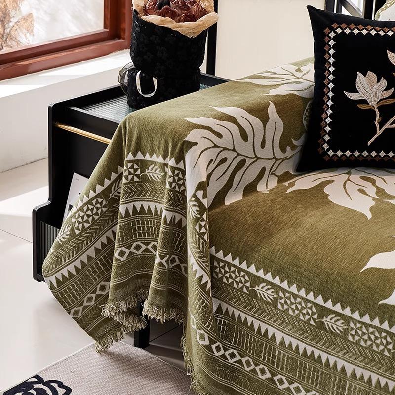 Chenille Sofa Cover Cloth, Non-slip, Stain-resistant, High-end One-piece Sofa Cushion, Washable Four-season Sofa Towel