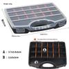 1 Pcs Plastic Tool Organizer Box Thickened Compartment Case For Screws Drill Bits Parts Storage