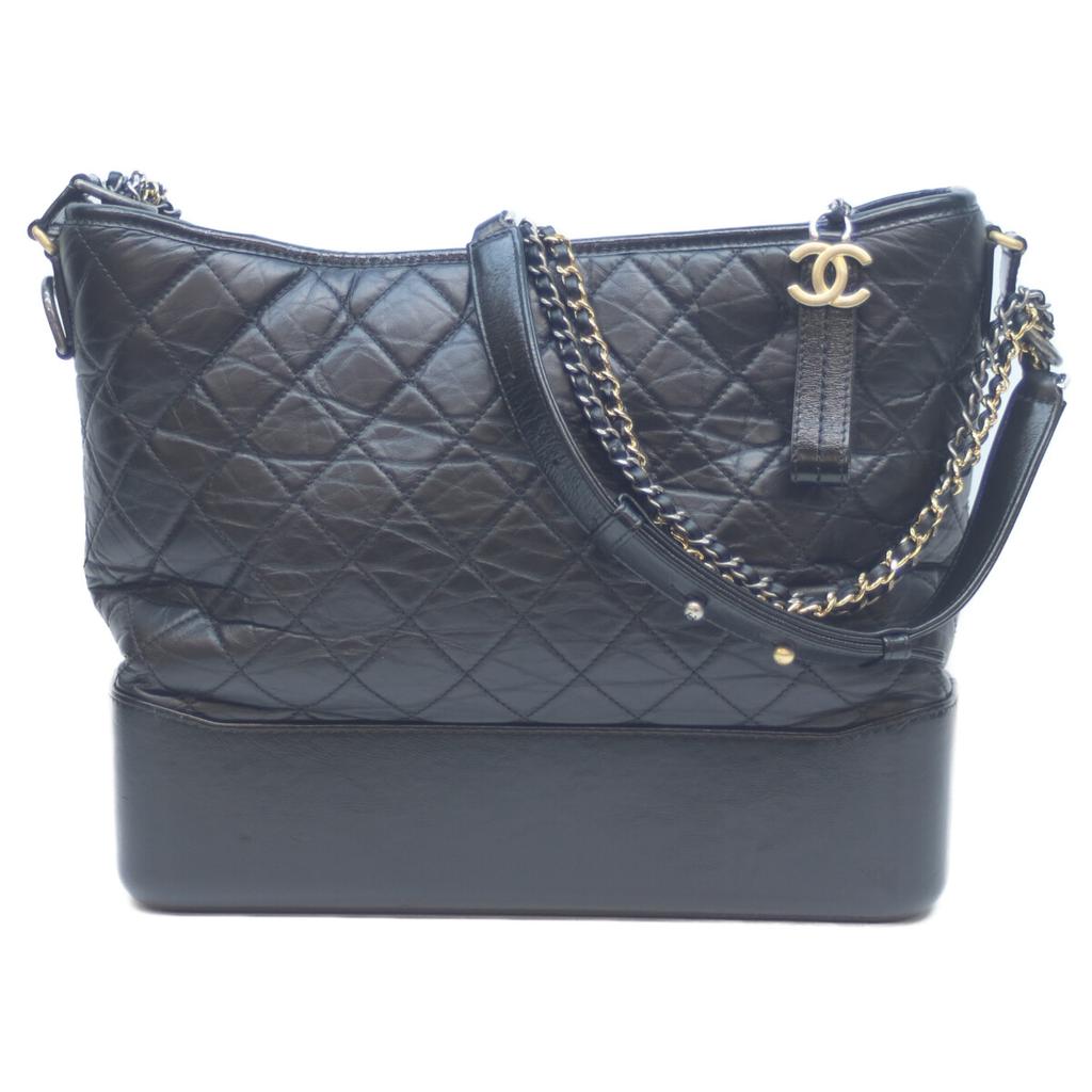Chanel No. 24 A93824 Black Gabrielle De Chanel Large Hobo Shoulder Bag Shoulder Bag blackUsed
