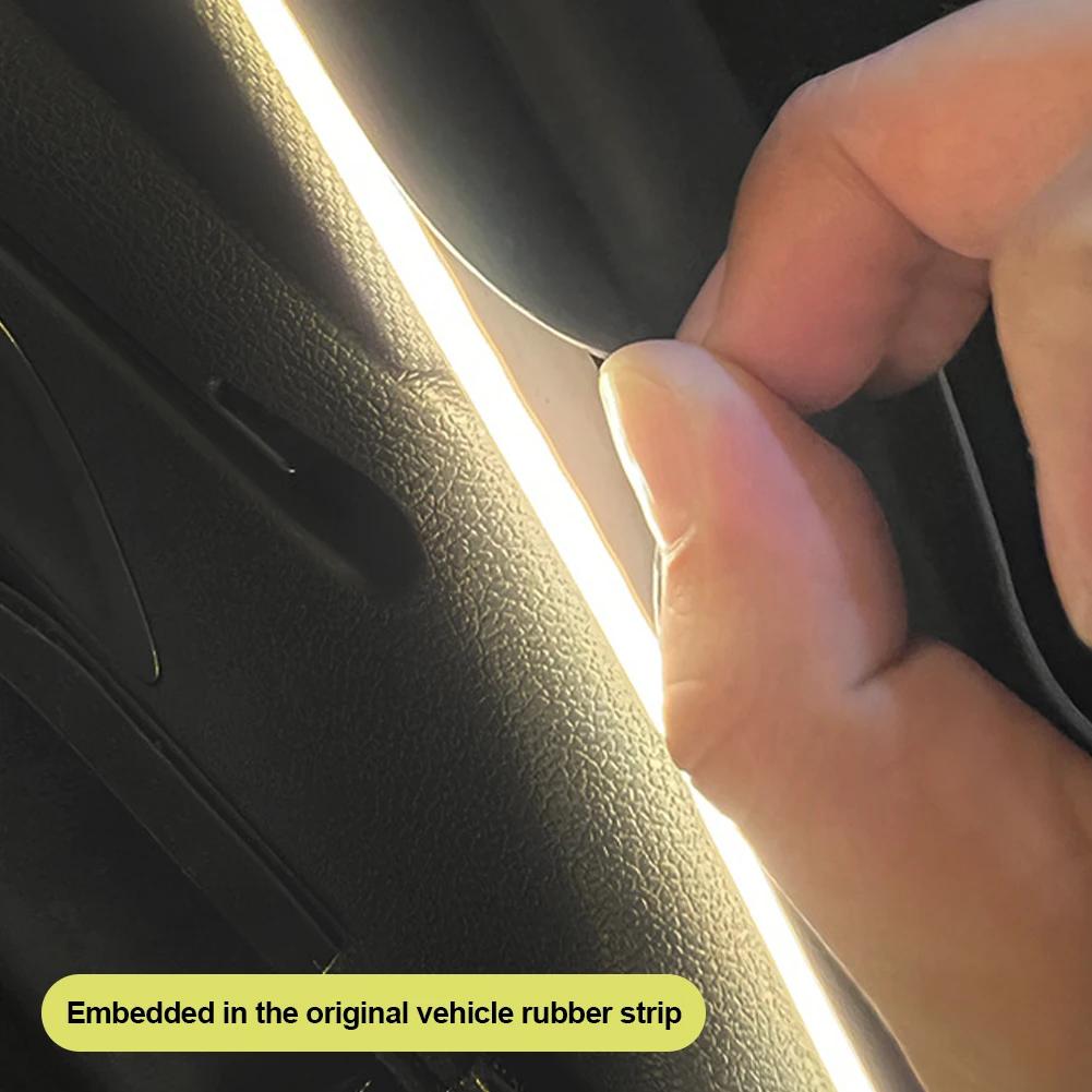 1 Set Auto Hohe Helligkeit Kofferraumbeleuchtung Ambientebeleuchtung Innenraumdekoration LED Verkabelungsfrei Automatische Erkennung Heckklappen-Lichtleiste