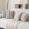 Federe Cuscino Decorativo Strisciate Texturizzate Stile Boho Farmhouse per Arredo Casa Soggiorno Letto