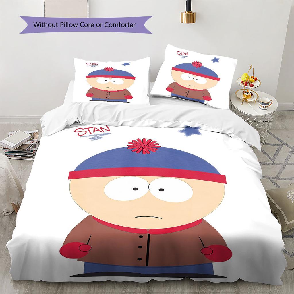 Stan Marsh Pattern Bedding Home Decoration Birthday Gift ( 1 Duvet Cover + 2 Pillowcase, Without Core),fan Merchandise.