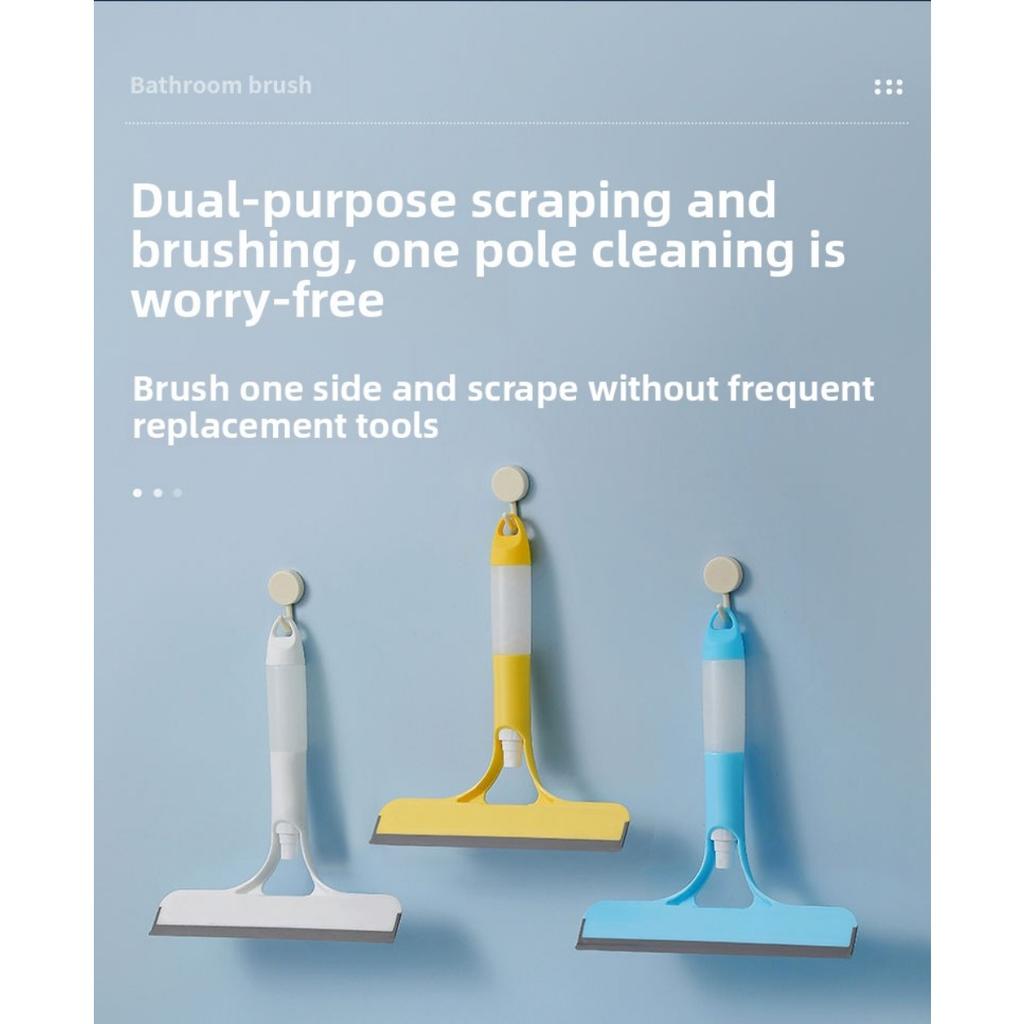 Trzy w jednym Ręczny Środek do Czyszczenia Okien ze Spryskiwaczem, Skrobaczką i Ściereczką z Mikrofibry - Ergonomiczna Konstrukcja, Odpowiedni do Szkła, Płytek, Lustra, Łazienki