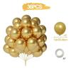 36pcs 12inch Balloon Bundle Set Gold Silver Metal Baloon Black Confetti Ballons Wedding Birthday Party Decorations Baby Shower