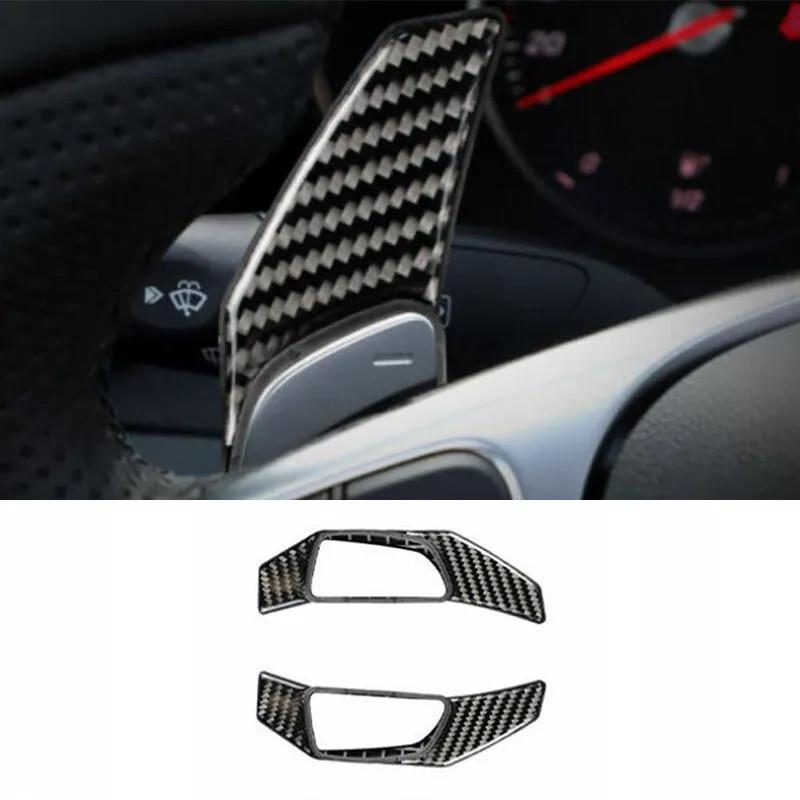 Fit For Benz C-Class 15-21 Real Carbon Fiber Steering Wheel Shift Paddle Shifter