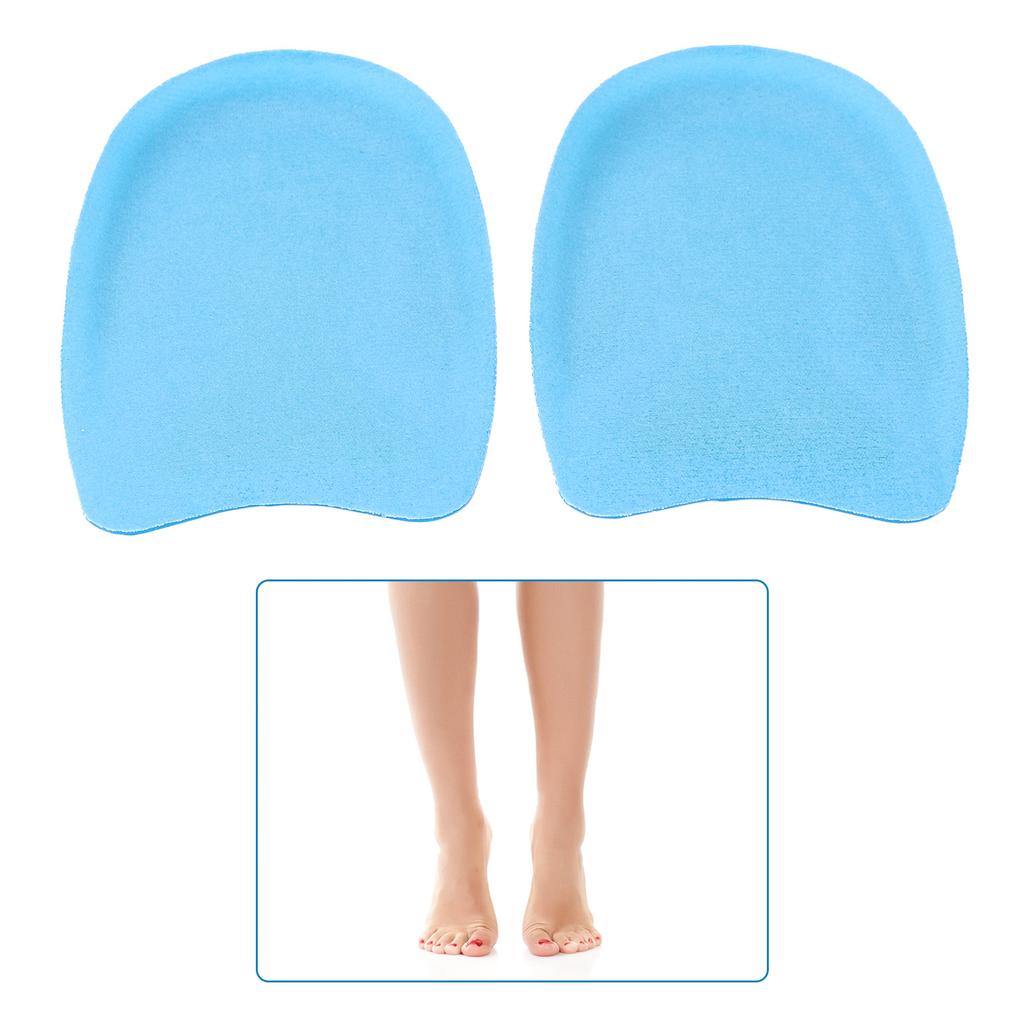 Heel Support Cups Shock Absorption Elastic Heel Pad Breathable Half Heel Insole for Pain Relief