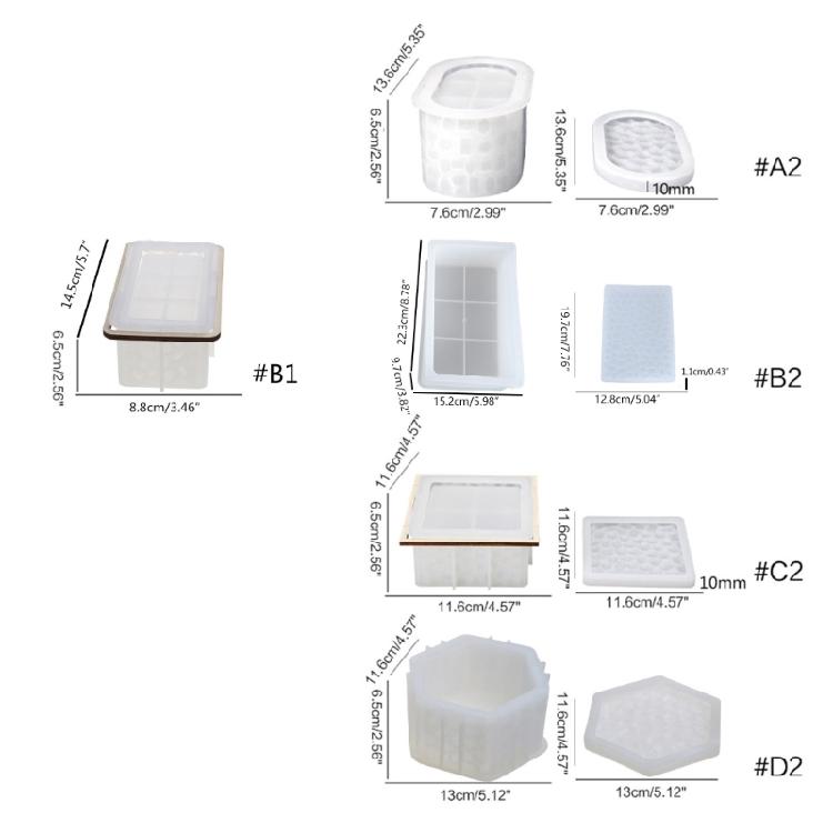 Box Resin Mold Storage Box Resin Molds Silicone Jewelry Box Resin Mold with Lid