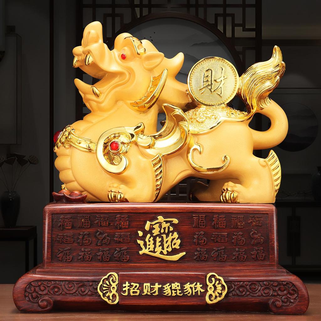 Pixiu Reichtum und Schätze anziehende Dekoration Eröffnung Einweihungsgeschenke Wohnzimmer Weinschrank TV-Schrank Foyer Ornamente