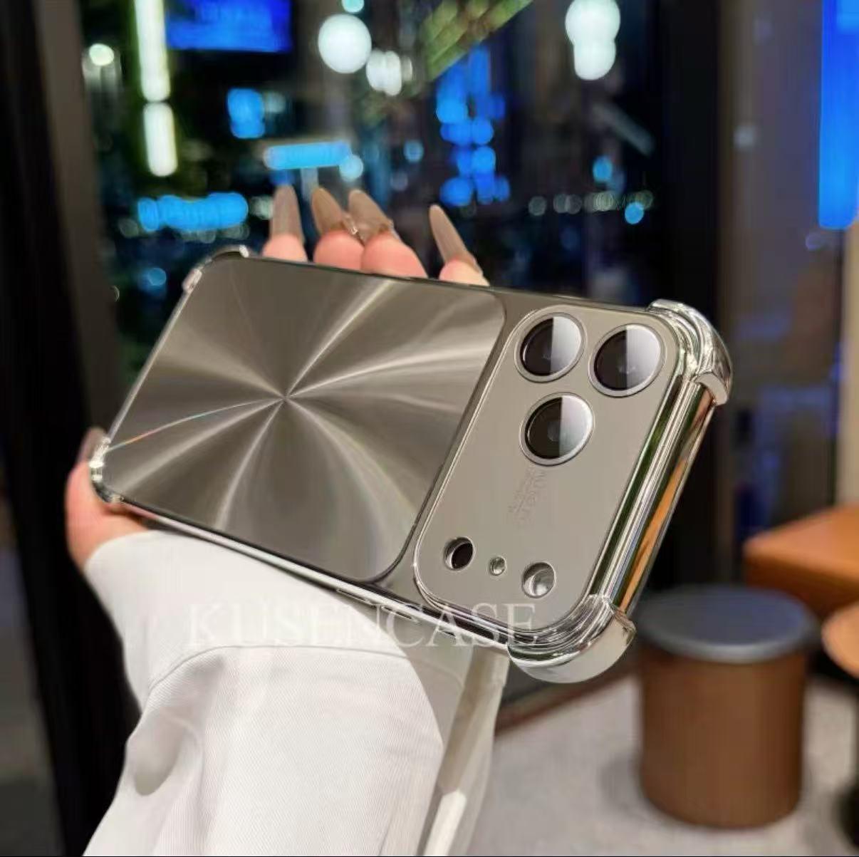 

iPhone 17 Pro Max Electroplated Aurora CD Pattern Case, Four-Corner Anti-Drop, Soft Shell for iPhone 16 15 Pro