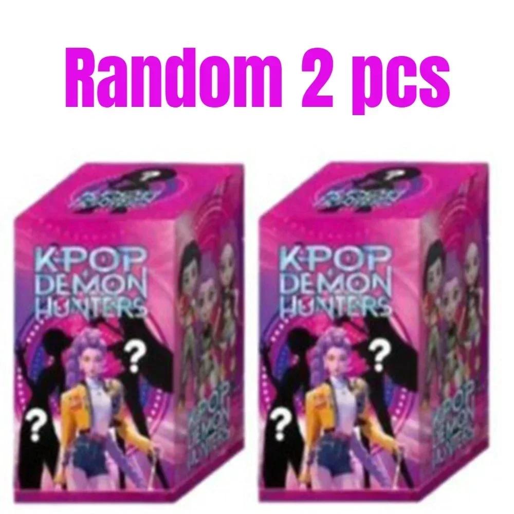 ??  Anime Kpop Devil Hunter Blind Box Disassembly Fun Blind Bag Small Statue Peripheral Model Desktop Blind Box Decoration Gift