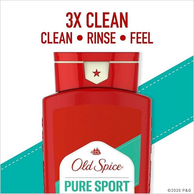 OLD SPICE Yüksek Dayanıklılık Saf Spor Vücut Yıkama Jeli – 532 ml