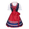 Set Costume Bavarese Tedesco Oktoberfest per Donne Adulte, Vestiti Dirndl Costume da Birra per Halloween e Carnevale del Festival della Birra