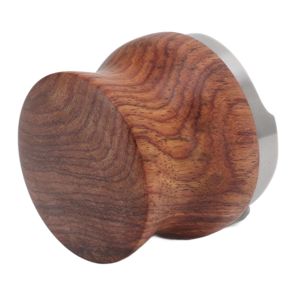 Coffee Distributor Stainless Steel Rosewood Coffee Tamper Leveler for Coffee Accessories 53mm   2.1in