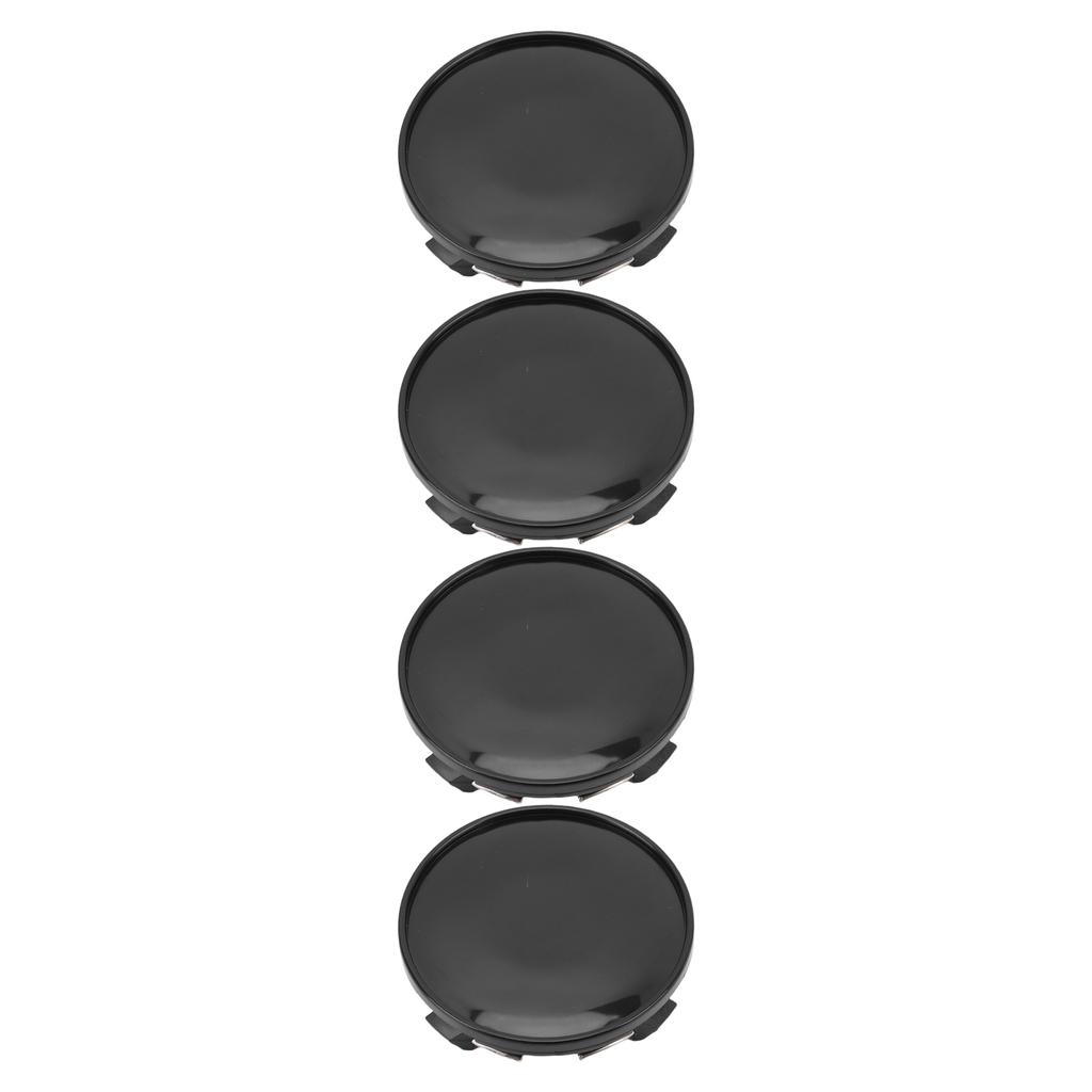 4PCS Wheel Center Caps Rain Proof Exquisite Car Rim Center Hub Cover Cap Decoration for Automobile Modification Glossy
