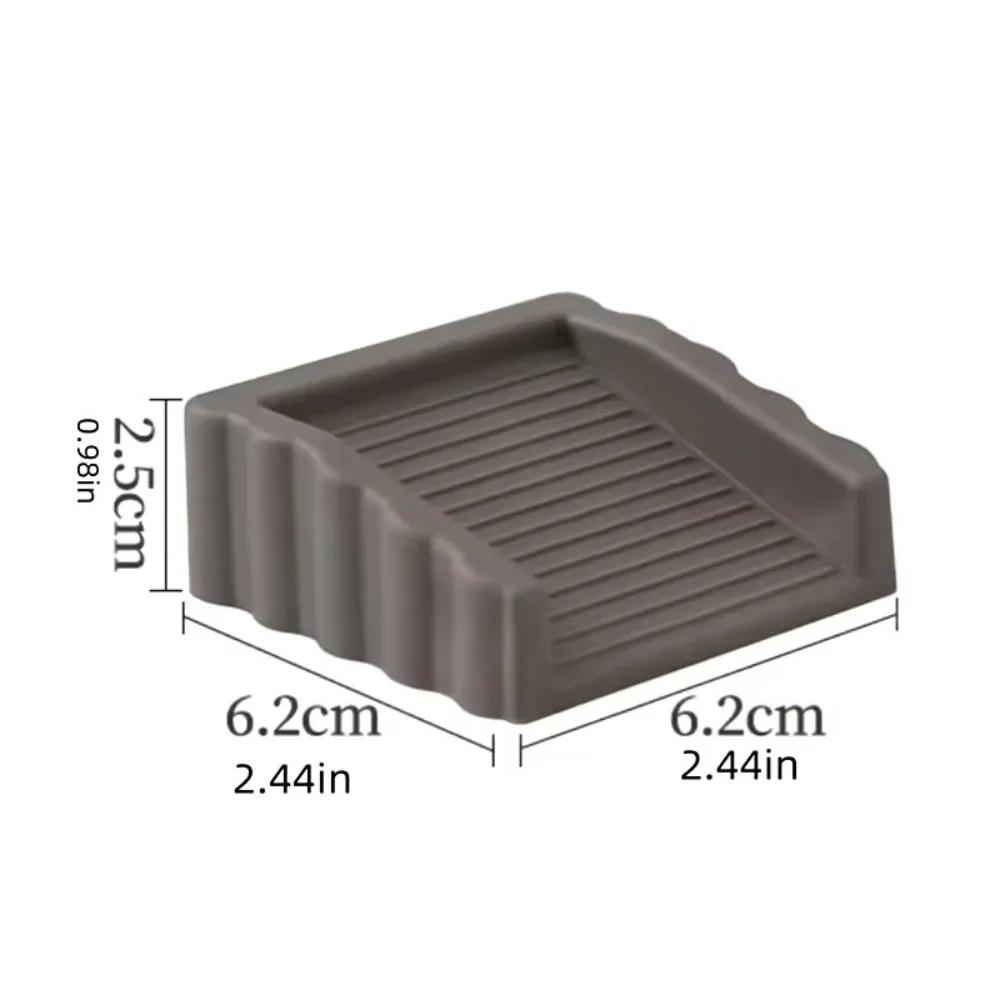 Invisible Door Stop Wedges Floor Mounted Heavy Duty Anti-Collision Wooden Floor Doorstop Anti-Slip Windproof Door Stopper