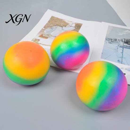 Stress Reduction Gadget Relief Flour Ball Toy Rainbow Color Changing Hand Therapy Fidget Home Office Desk Decompression Reusable Squeeze