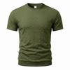 Men Simple Casual Old Money Textured Crew Neck Short Sleeve T Shirt