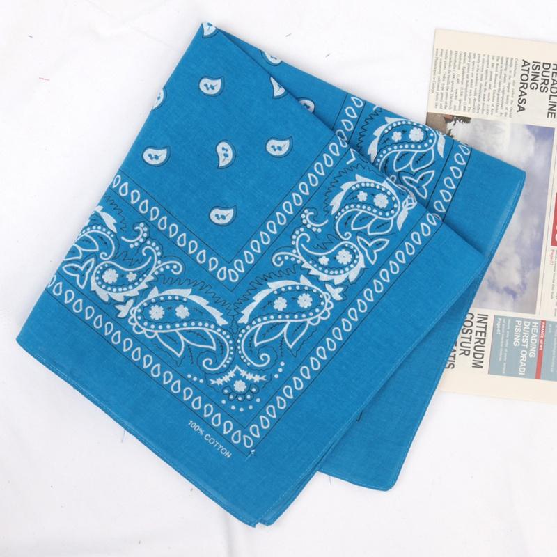 Unisex Cotton Bandana Kerchief Hip Hop Black Hair Band Neck Scarf Sports Headwear Wrist Wraps Head Square Scarves Handkerchief