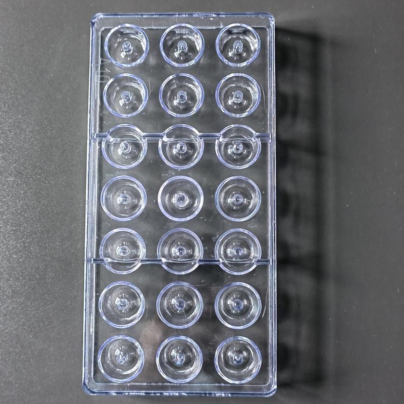 Plastic 21 Cavities Round with Cone Shaped Baking Chocolate Mold Sweet Candy Craft Tools Icing Cube Mold CC0067