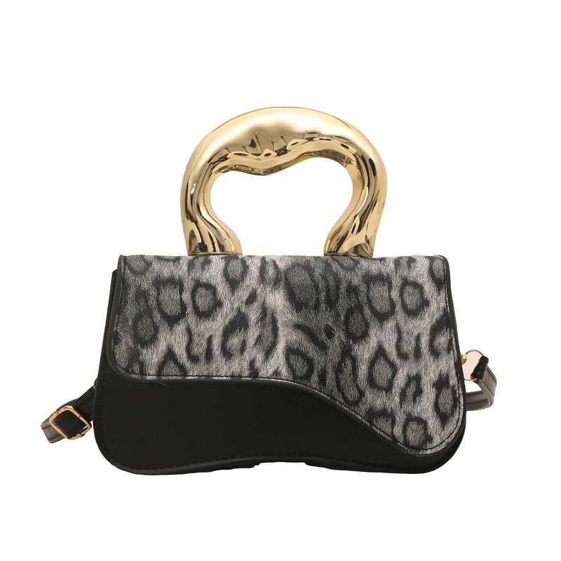 Elegant Leopard Pattern Small Square Crossbody Bag Unique And Trendy Design For Women
