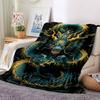 1PC Dragon Print Print Blanket, Soft Throw Blanket - Warm & Cozy for Couch, Bed, Office, and Travel yy250912194