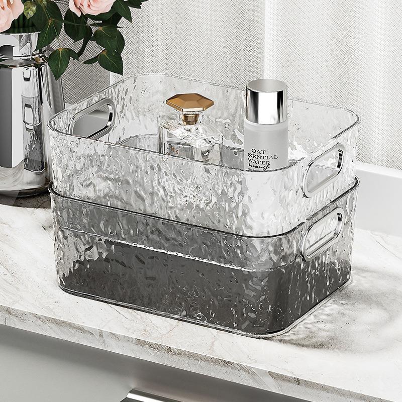 Cosmetics Storage Box, Household Bathroom, Bathroom Countertop, Transparent Dressing Table, Washbasin, Skincare Product Shelf
